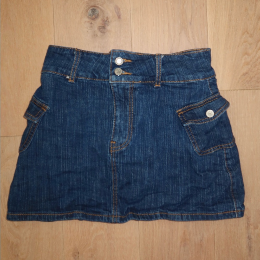 Brandy Melville Vintage John Galt Dark Denim Agatha Mini Skirt